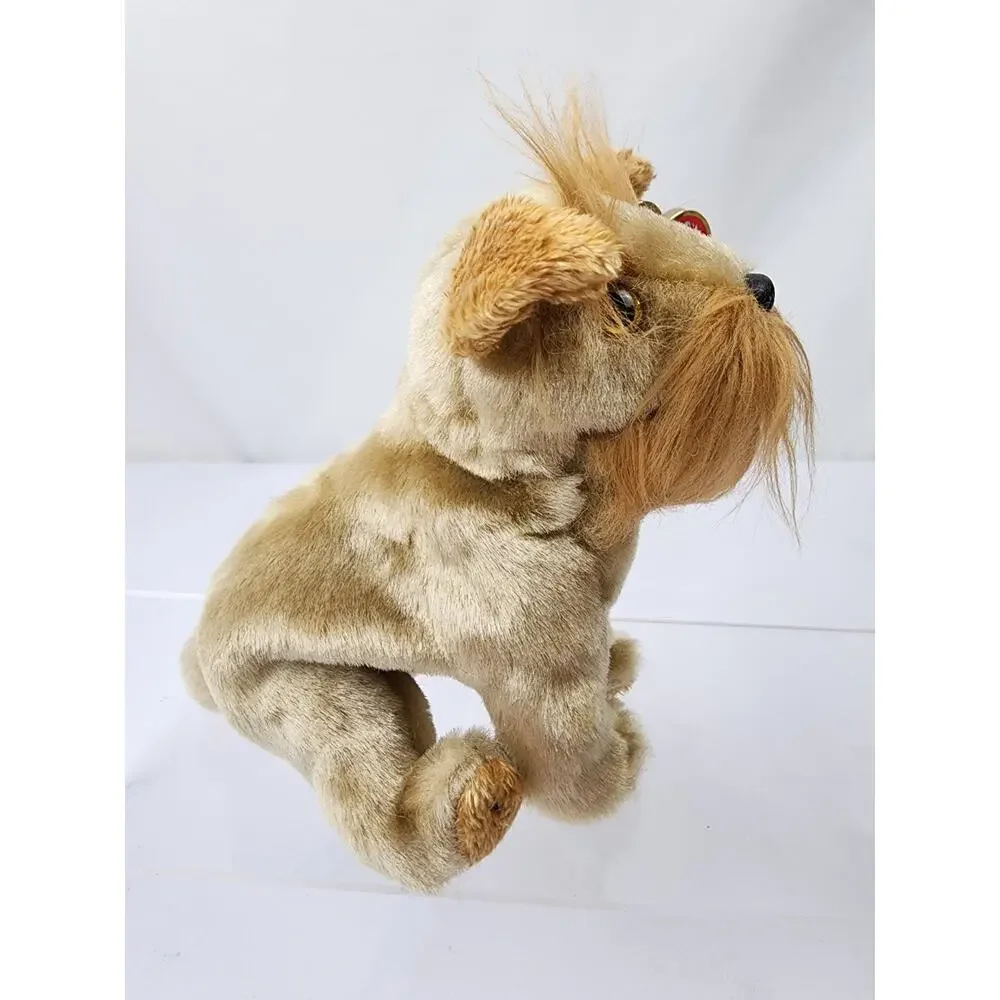 Ty 10 yr Beanie Baby Schnitzel the Dog Blonde Schnauzer Plush Stuffed Animal Toy